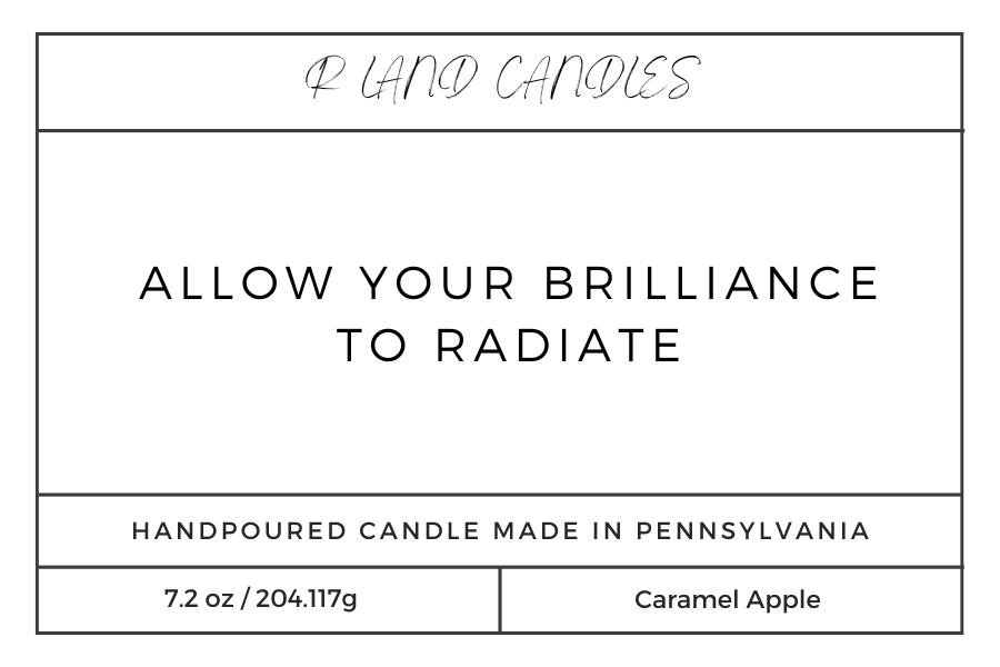 Personalized Candle Label for 9oz Candles